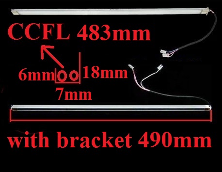 483mm CCFL lamps with bracket 490mm wide 7mm for 22